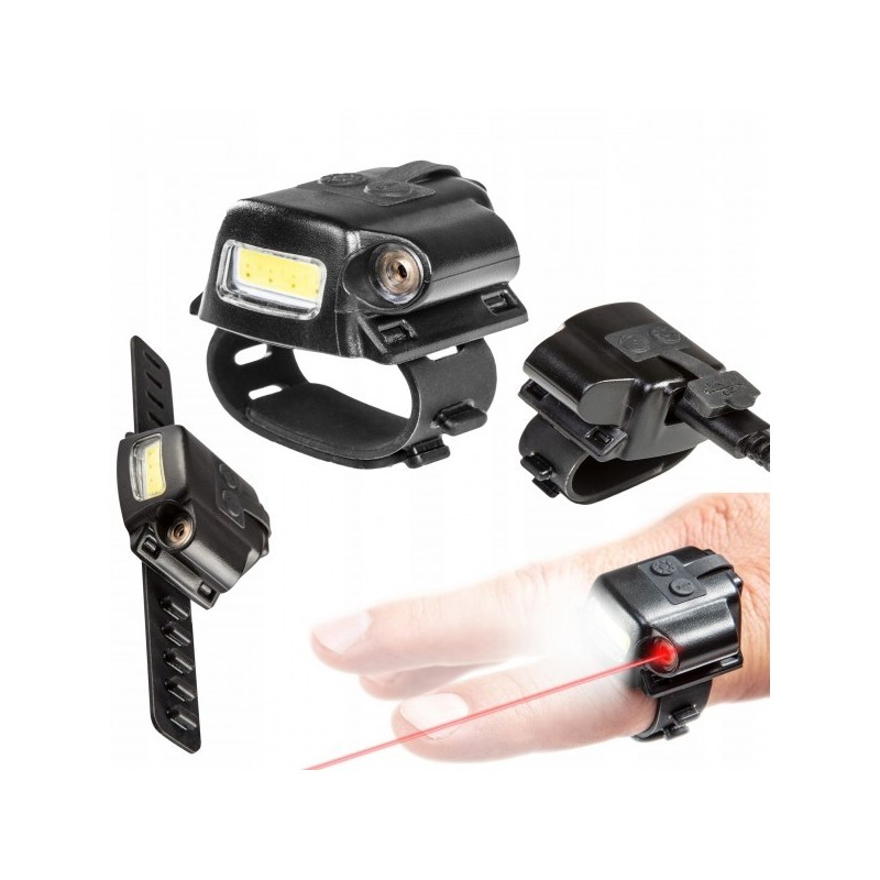 LATARKA PUNKTOWA LED 90LM + LASER, 2W1 LATARKA PUNKTOWA LED 90LM + LASER, 2W1