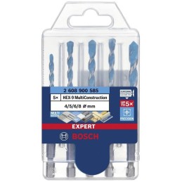 ZESTAW WIERTEŁ EXPERT MULTICONSTRUCTION HEX-9 SET 5PC