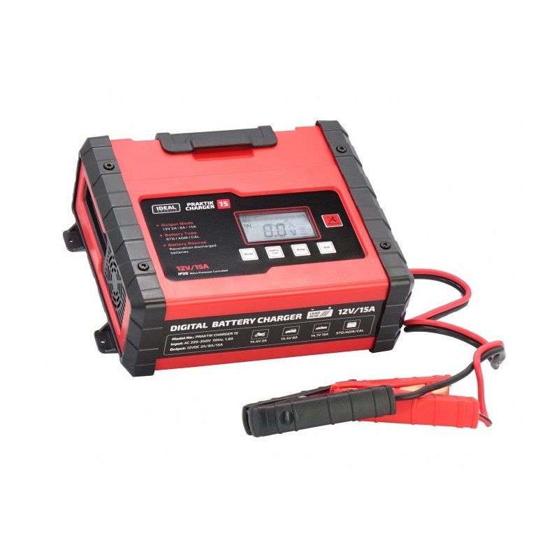 PROSTOWNIK INTELIGENTNY PRAKTIK CHARGER 15 LCD 12V PROSTOWNIK INTELIGENTNY PRAKTIK CHARGER 15 LCD 12V