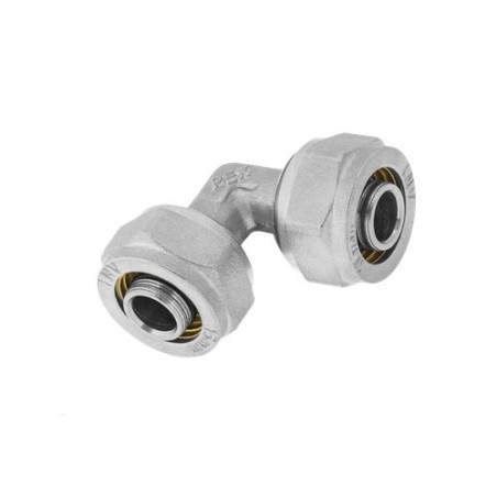 KOLANO 90 PEX/PEX 16162 WKŁADKA ALUMINIOWA SILVER