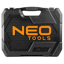 ZESTAW KLUCZY NASADOWYCH 1/4'' 1/2'' 110 CZĘŚCI