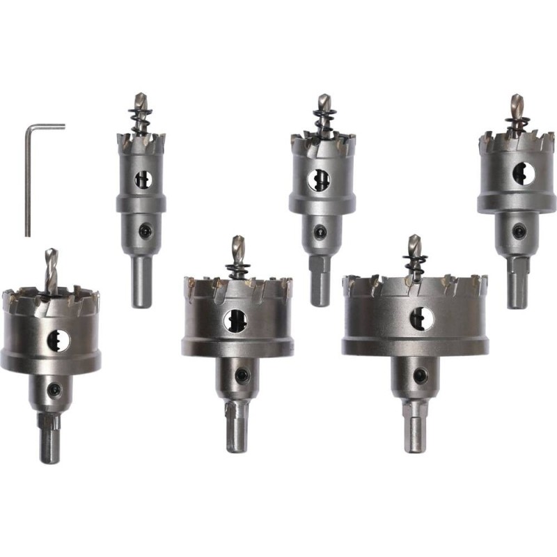ZESTAW OTWORNIC TCT DO METALU 6SZT. ZESTAW OTWORNIC TCT DO METALU 6SZT.