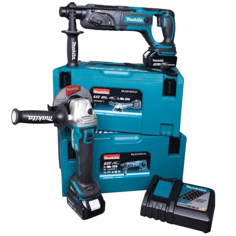 ZESTAW COMBO LI-LON 18V DGA504+DHR241 25.0AH MAKPAC ZESTAW COMBO LI-LON 18V DGA504+DHR241 25.0AH MAKPAC