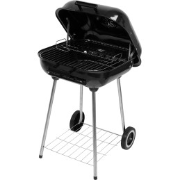 GRILL WĘGLOWY Z WĘDZARNIĄ, RUSZT 4540CM