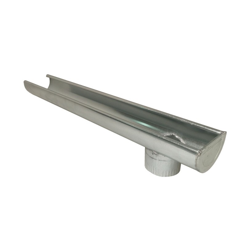 RYNNA BOCZNA Z WYLOTEM OCYNKOWANA 120MM RYNNA BOCZNA Z WYLOTEM OCYNKOWANA 120MM