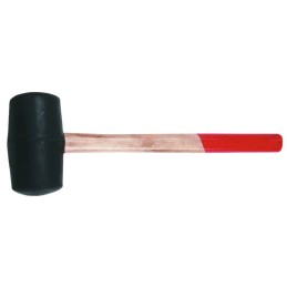 MŁOTEK GUMOWY TRZONEK DREWNIANY ŚREDNICA 55MM 320G