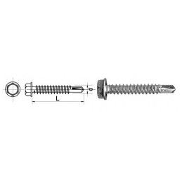 WKRĘT SAMOWIERTNY Z ŁBEM SZEŚCIOKĄTNYM HWH 6.332MM