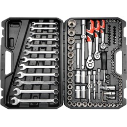 ZESTAW NARZĘDZIOWY 1/4'' 3/8'' 1/2'' 111CZĘŚCI XL