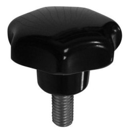 UCHWYT BAKELITOWY Z TRZPIENIEM CZARNY M615MM DIN6336L
