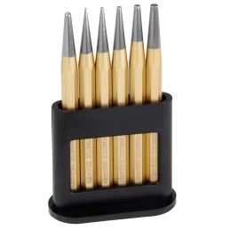 ZESTAW PRZEBIJAKÓW W STOJAKU Z TWORZYWA ŚR. 1, 2, 3, 4, 5MM