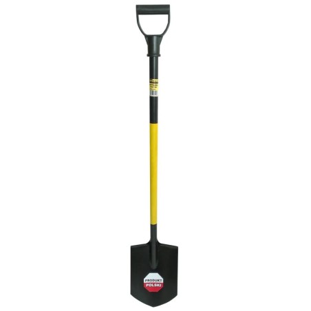SZPADEL OSTRY METALOWY TRZONEK, UCHWYT Y PLASTIKOWY
