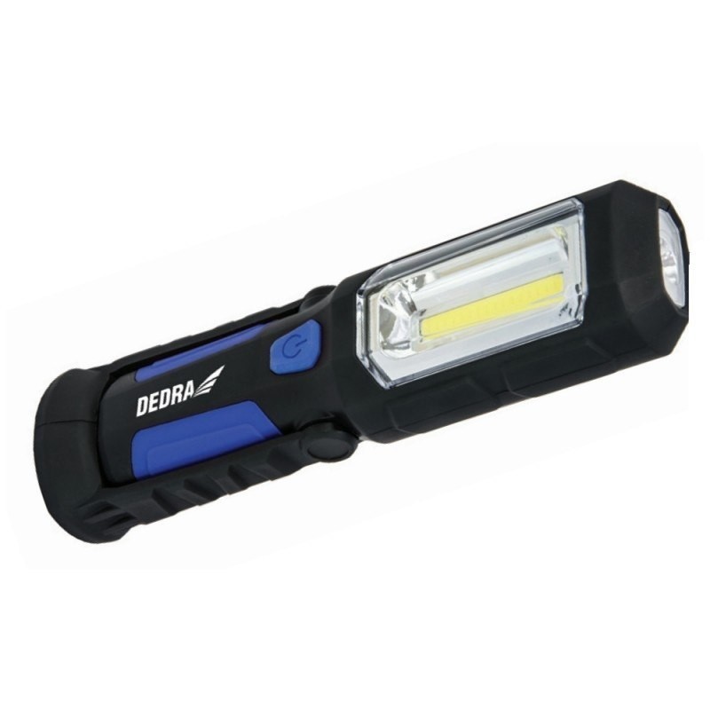 LATARKA AKU. 3W COB LED+1W ZASILACZ USB NA 230V I 12V LATARKA AKU. 3W COB LED+1W ZASILACZ USB NA 230V I 12V