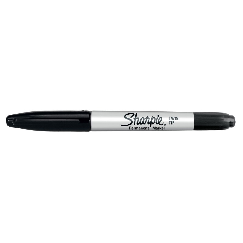 MARKER SHARPIE TWIN TIP CZARNY MARKER SHARPIE TWIN TIP CZARNY