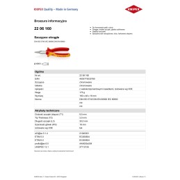 SZCZYPCE OKRĄGŁE 1000V 160MM